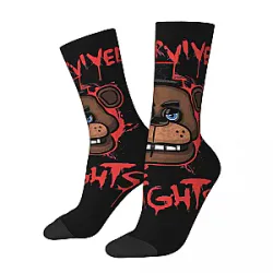 Five Nights at Freddy's Socks - Hip Hop Retro I Survived Pizzeria Classic Crazy Socks Unisex