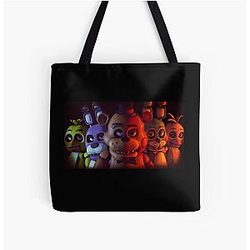 Five Nights at Freddy's Bags - FNAF - FIVE NIGHTS AT FREDDY'S All Over Print Tote Bag