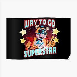 Five Nights at Freddy's Posters - FNAF Security Breach: Way To Go Superstar  Poster