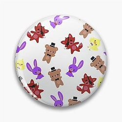 Five Nights at Freddy's Pins - Cute Fnaf Pattern Pin