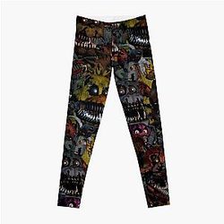 Five Nights at Freddy's Leggings - Nightmare Freddy/Nightmare Bonnie/Nightmare Chica/Nightmare Foxy Leggings