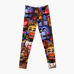 Five Nights at Freddy's Leggings - Rockstar Freddy/Rockstar Bonnie/Rockstar Chica/Rockstar Foxy Leggings