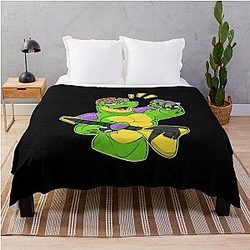 Five Nights at Freddy's Blanket - Glamrock Animatronics Montgomery Gator FNAF Security Breach Throw Blanket