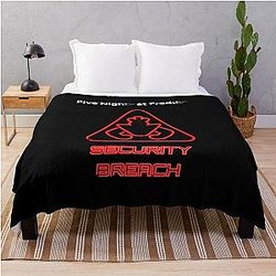Five Nights at Freddy's Blanket - Fnaf security breach movie  Throw Blanket