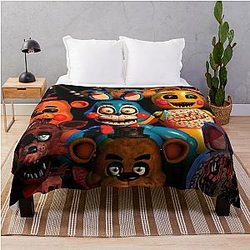 Five Nights at Freddy's Blanket - FNaF poster Throw Blanket