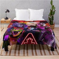 Five Nights at Freddy's Blanket - FNaF security breach poster Throw Blanket