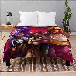 Five Nights at Freddy's Blanket - FNAF + (Plus) Throw Blanket