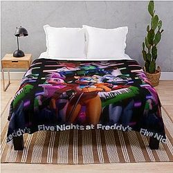 Five Nights at Freddy's Blanket - Five Nights at Freddy's Security Breach Throw Blanket