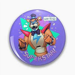 Five Nights at Freddy's Pins - WAY TO GO SUPERSTAR!! :D - Glamrock Freddy Pin