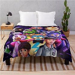 Five Nights at Freddy's Blanket - FNaF security breach poster Throw Blanket