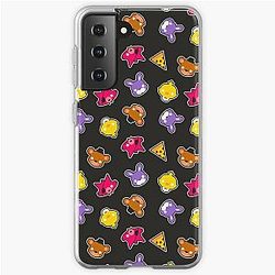Five Nights at Freddy's Cases - FNAF // Freddy's Faces Pattern Cute Kawaii Chibi for kids Samsung Galaxy Soft Case