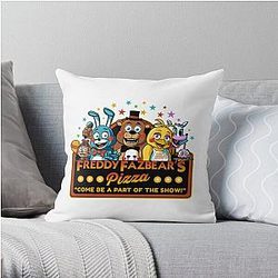 Five Nights at Freddy's Pillows - Freddy Fazbear’s Pizzeria Logo Throw Pillow