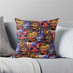 Five Nights at Freddy's Pillows - Rockstar Freddy/Rockstar Bonnie/Rockstar Chica/Rockstar Foxy Throw Pillow
