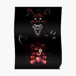Five Nights at Freddy's Posters - Five Nights at Freddy's - Fnaf 4 - Nightmare Foxy Plush Poster