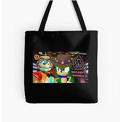 Five Nights at Freddy's Bags - Five Nights At Freddy's: Security Breach (Livestream) All Over Print Tote Bag