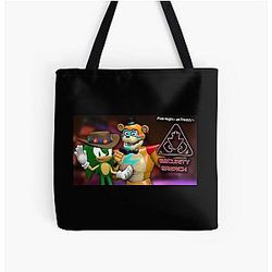 Five Nights at Freddy's Bags - Five Nights At Freddy's: Security Breach (Livestream) All Over Print Tote Bag