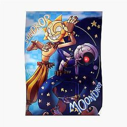 Five Nights at Freddy's Posters - Five Nights at Freddy's Security Breach - Sun and Moon Poster