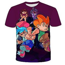 Friday Night Funkin T-shirt – 3D Main Characters Battle Art