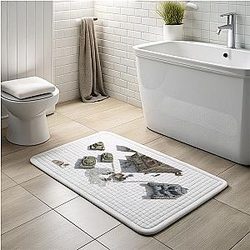 Foxhole - Top-Down Perspective Warfare Foxhole Bath Mats