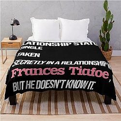 Relationship with Frances Tiafoe Throw Blanket