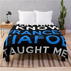 Everything I know Frances Tiafoe Throw Blanket