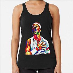 Frances Tiafoe Fired Up. US Open Tennis Racerback Tank Top