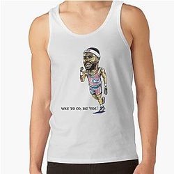 Frances Tiafoe Tenis Player Caricature Tank Top