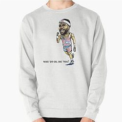 Frances Tiafoe Pro Tennis Player Caricature Pullover Sweatshirt