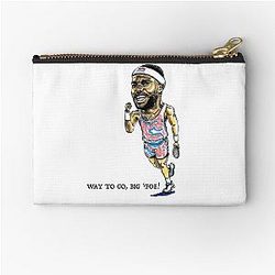 Frances Tiafoe Tennis Player Caricature Zipper Pouch