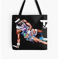 Frances Tiafoe Tennis All Over Print Tote Bag