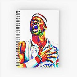 Frances Tiafoe Fired Up US Open Tennis Shirt Notebook
