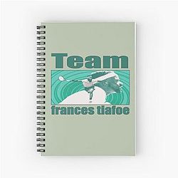 TEAM FRANCES TIAFOE TENNIS PLAYER CLASSIC T-SHIRT SPIRAL NOTEBOOK