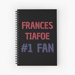 Frances Tiafoe Spiral Notebook