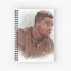 Frances Tiafoe Arts Products Spiral Notebook