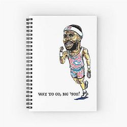 Frances Tiafoe Tennis Player Caricature Notebook