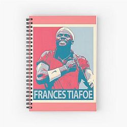 Frances Tiafoe Tennis Star Portrait Perfect Gift for You and Friends Spiral Notebook