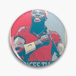Frances Tiafoe Tennis Star Portrait Perfect Gift for You and Friends Pin
