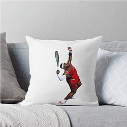 Frances Tiafoe Throw Pillow