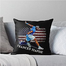 Frances Tiafoe Throw Pillow