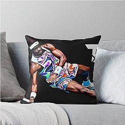 Frances Tiafoe Tennis Throw Pillow
