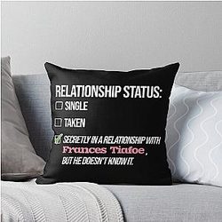 Relationship with Frances Tiafoe Throw Pillow