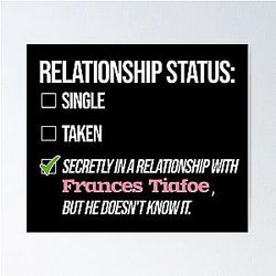 Relationship with Frances Tiafoe Poster