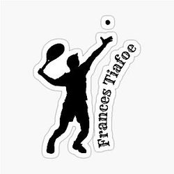 Frances Tiafoe T-shirt sticker
