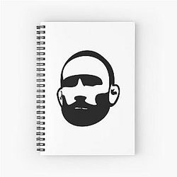 Frankie Black Spiral Notebook