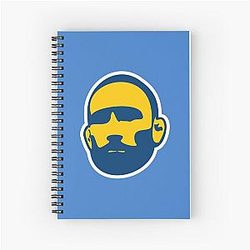 Frankie Edgar Blue Spiral Notebook
