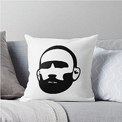 Frankie Edgar Black White Throw Pillow