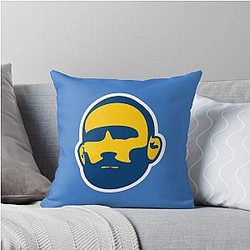 Frankie Edgar Blue Throw Pillow