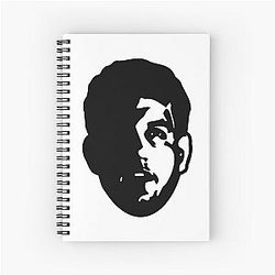 Frank Mir Black Spiral Notebook