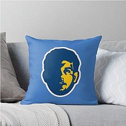 Frank Mir Blue Throw Pillow