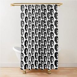 Frank Mir White Shower Curtain